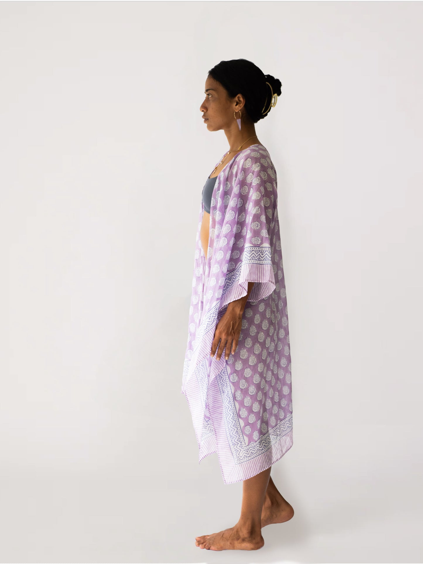 The Wanderer Kimono - Lavender Bloom
