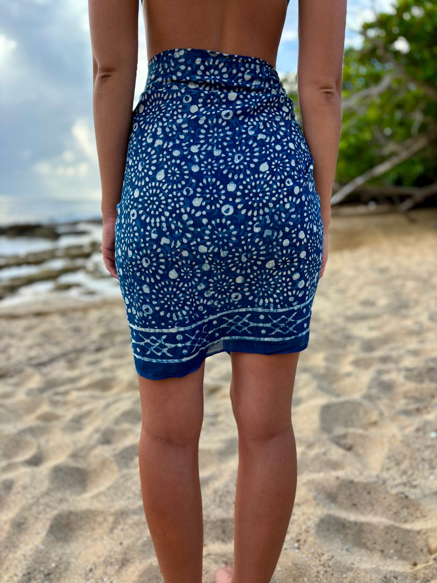 The Guava Sarong-Blue Lagoon