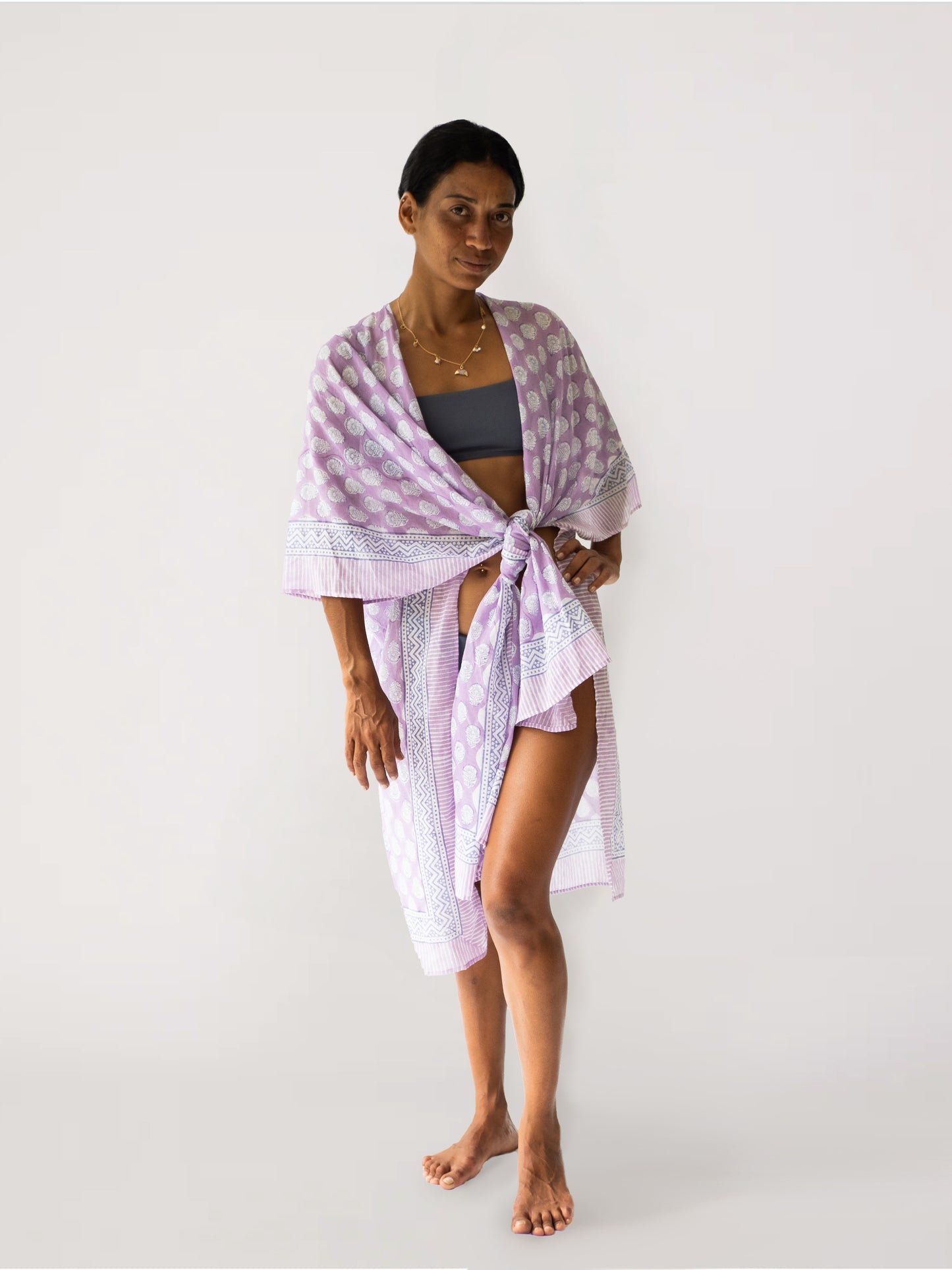 The Wanderer Kimono - Lavender Bloom