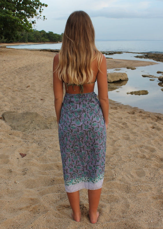 The Guava Sarong-Mystic Lilac