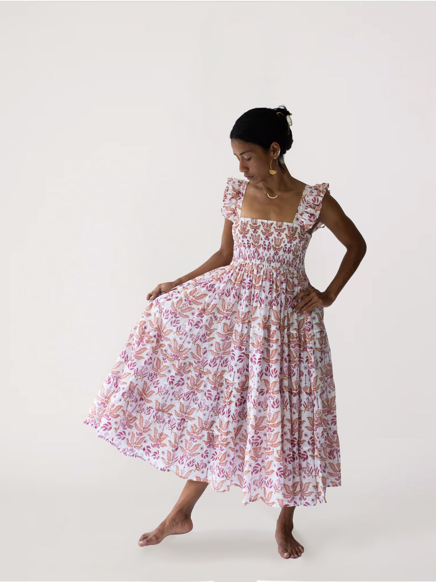 Maya Midi Dress - Desert Palm
