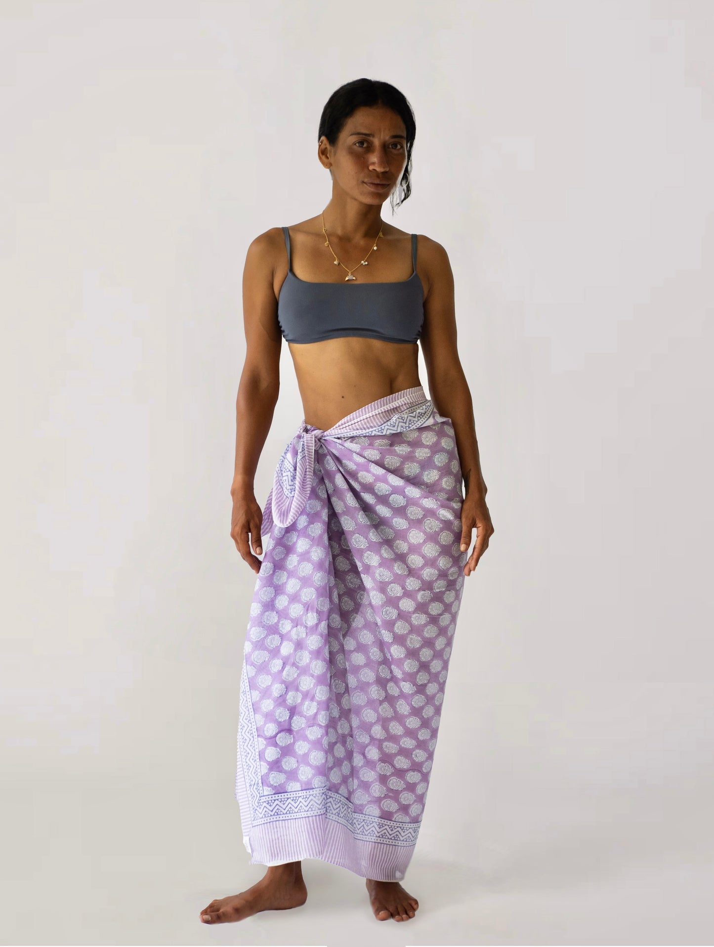 The Guava Sarong-Lavender Bloom