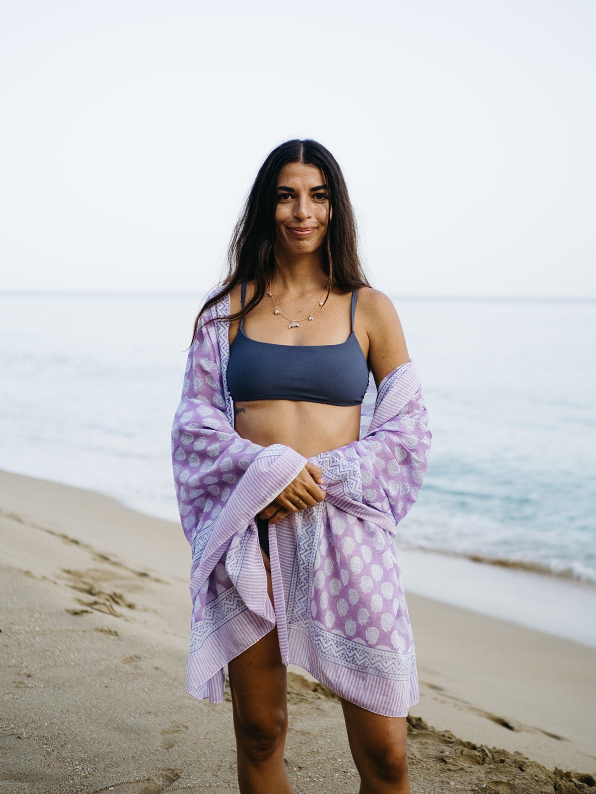 The Guava Sarong-Lavender Bloom