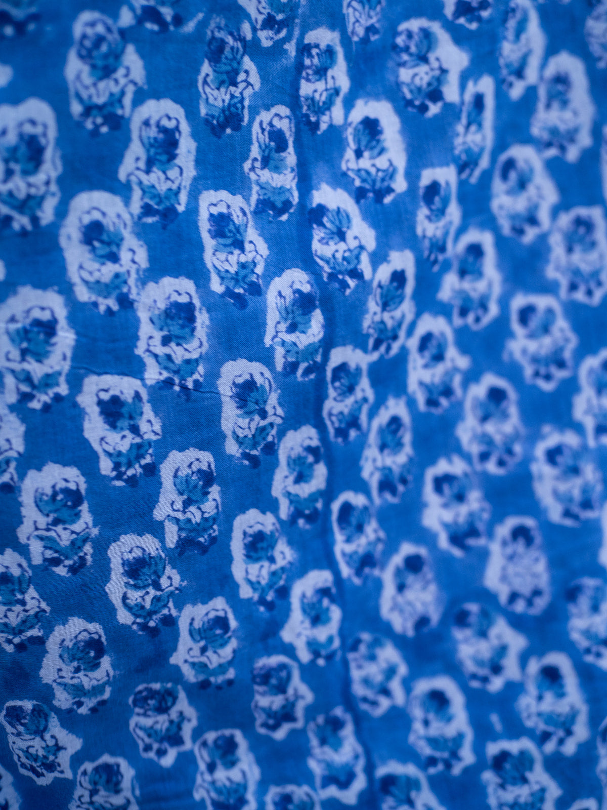Mens Short Sleeve Button Down - Royal Flora