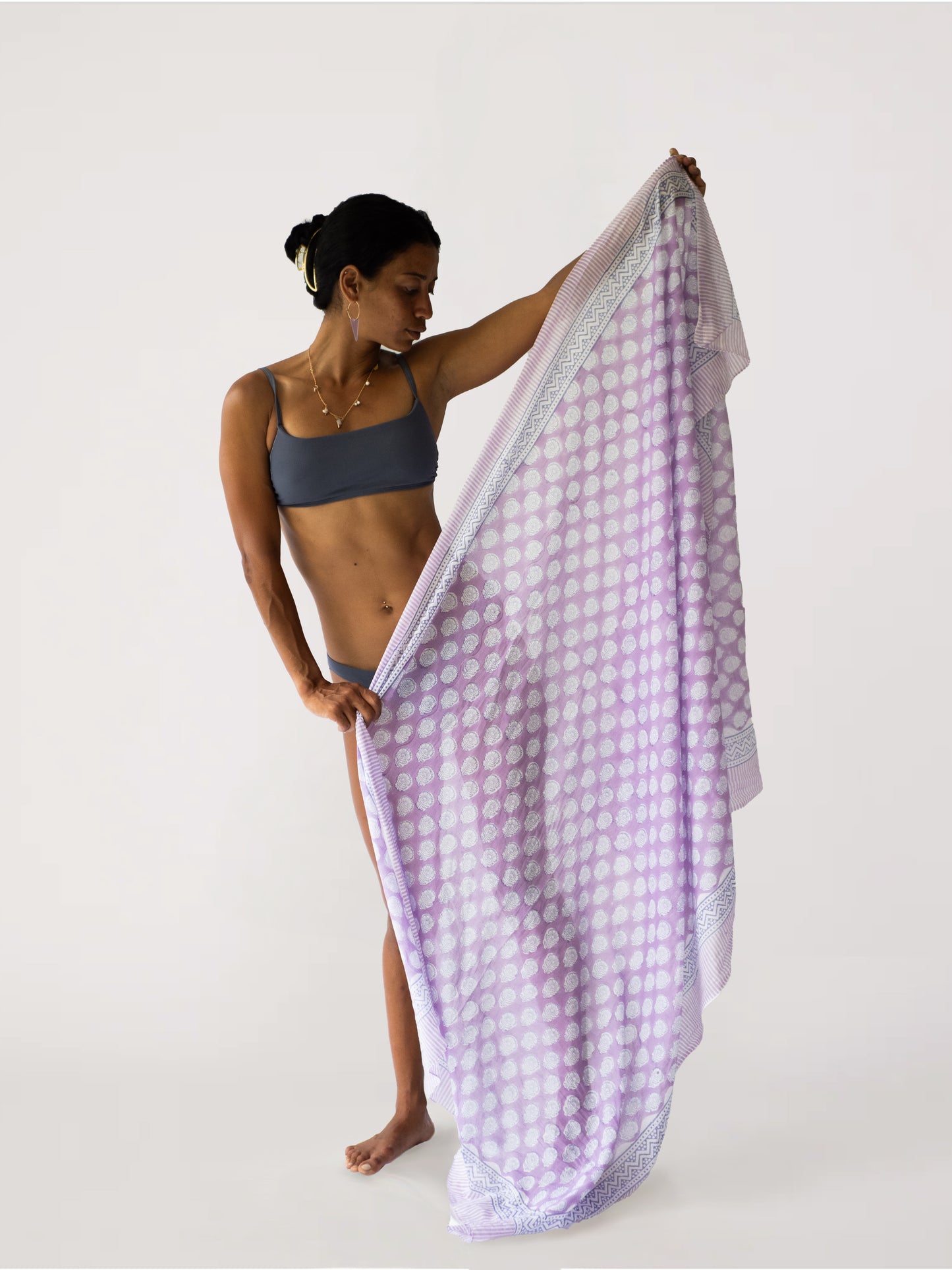 The Guava Sarong-Lavender Bloom
