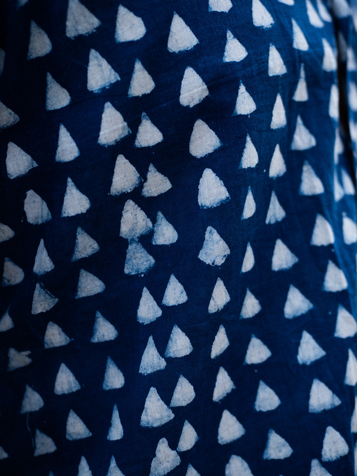 Mens Short Sleeve Button Down - Indigo Delta