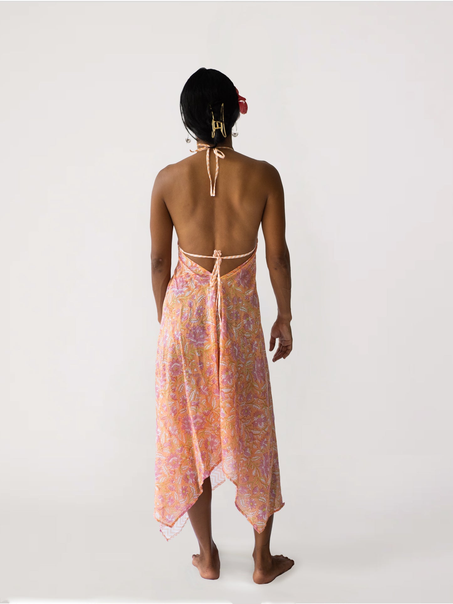 The Beach Dress-Tangerine Sky