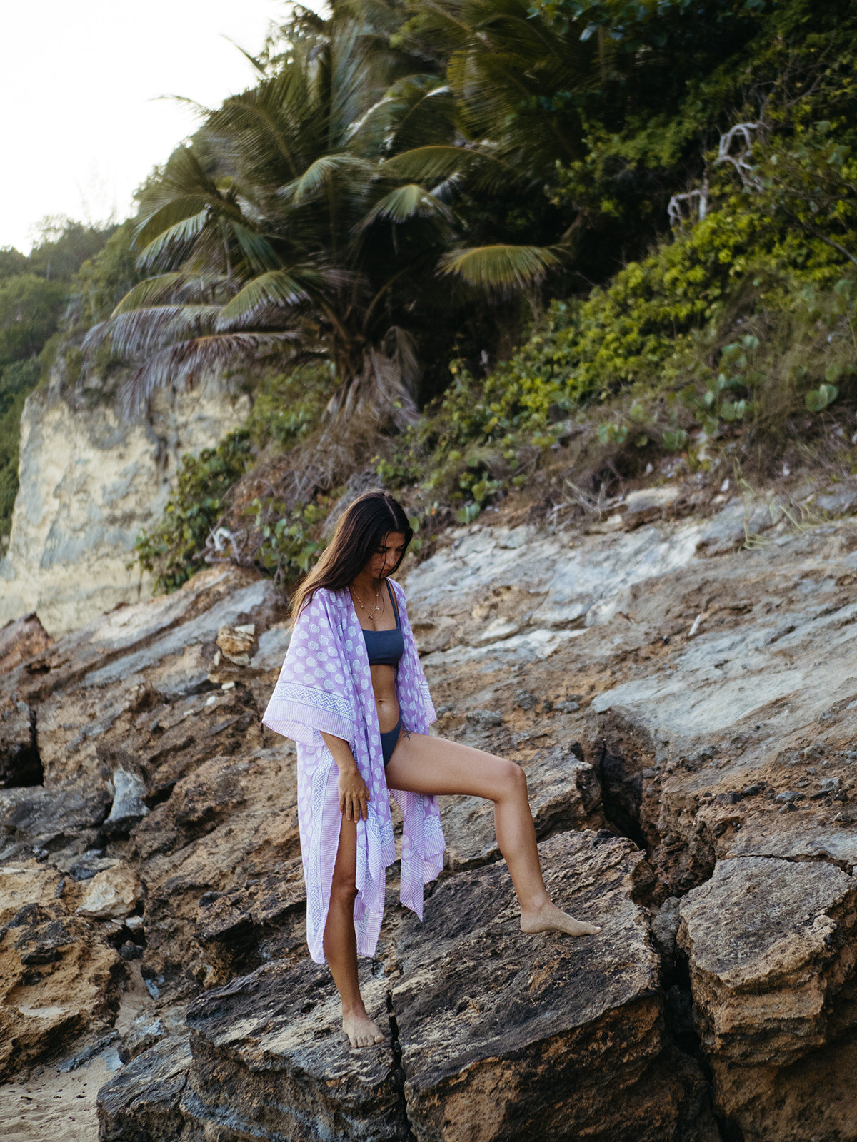 The Wanderer Kimono - Lavender Bloom