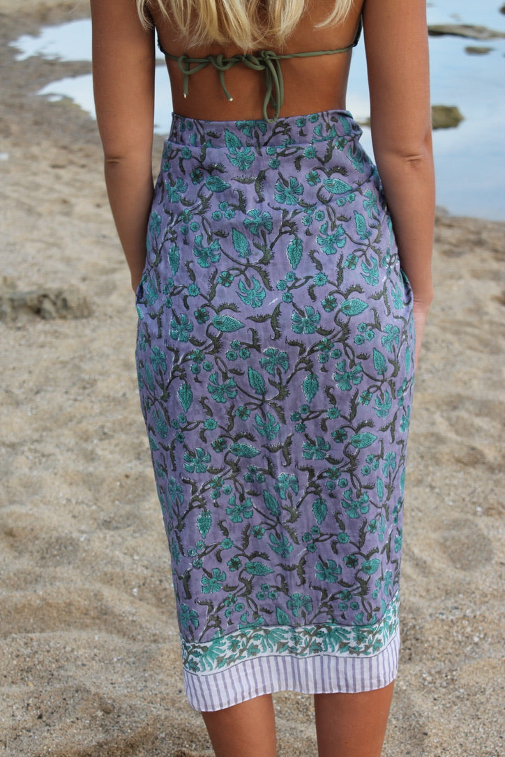 The Guava Sarong-Mystic Lilac