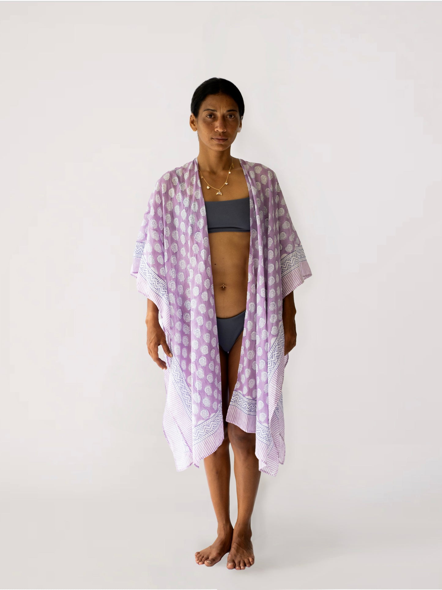The Wanderer Kimono - Lavender Bloom