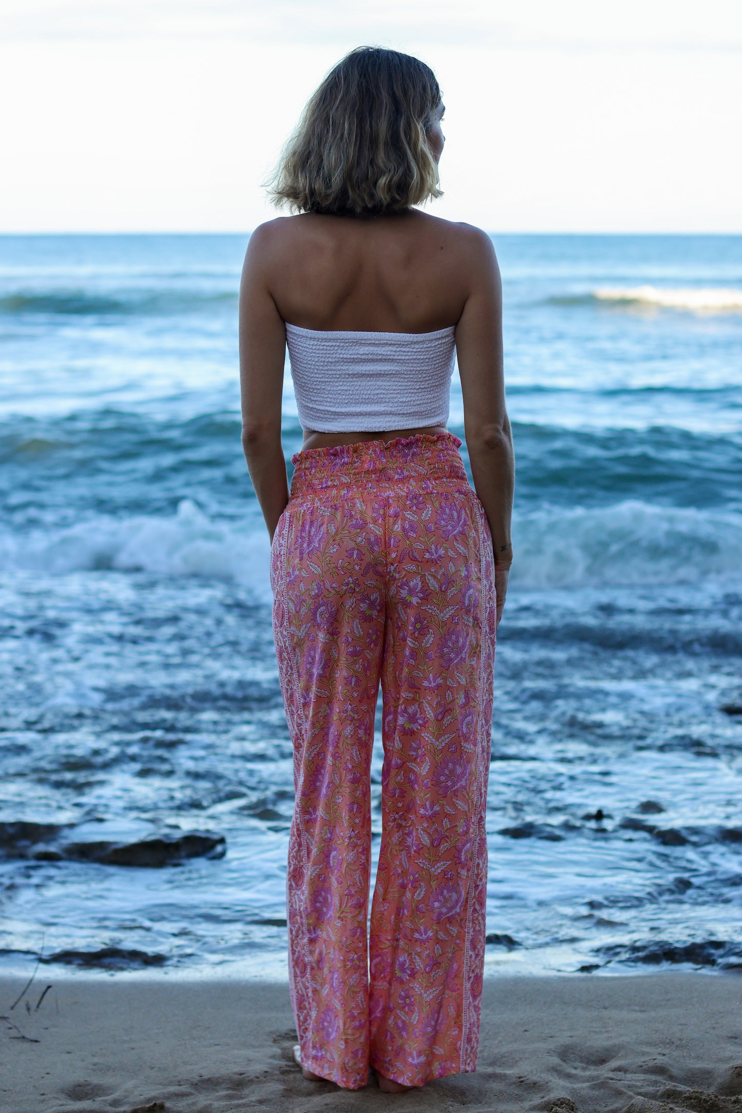 The Amara Pant-Tangerine Sky