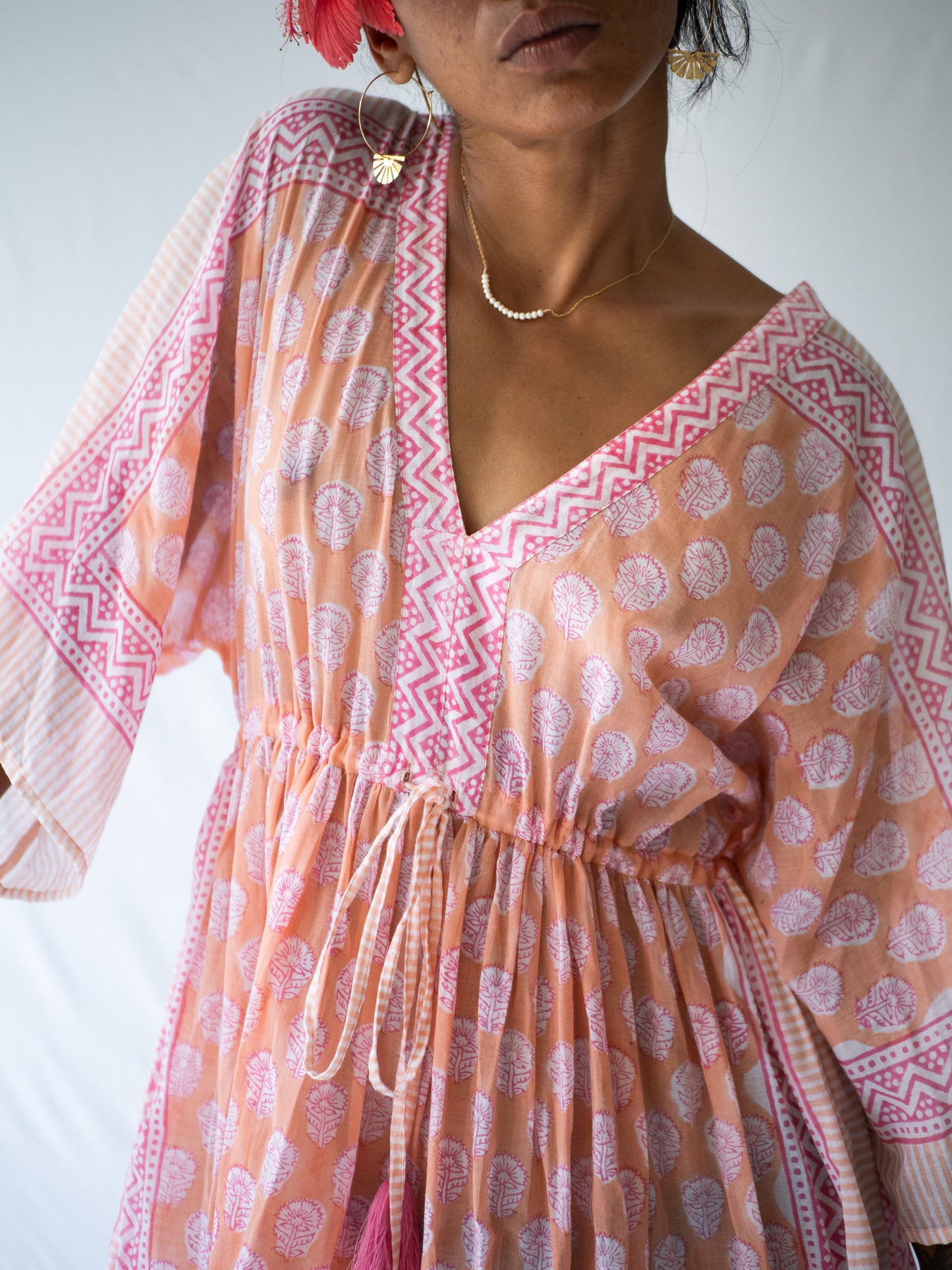The Isla Kaftan - Coral Bloom