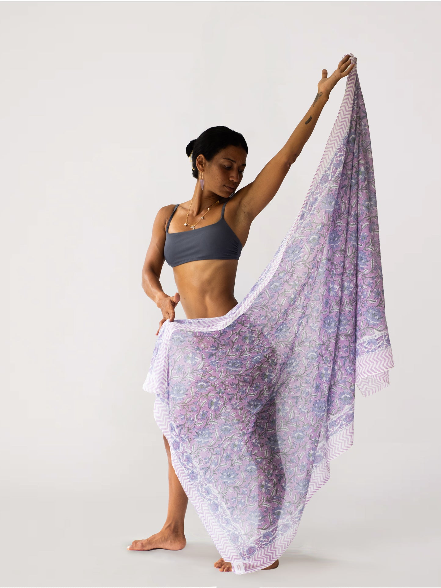 The Guava Sarong-Lavender Drift