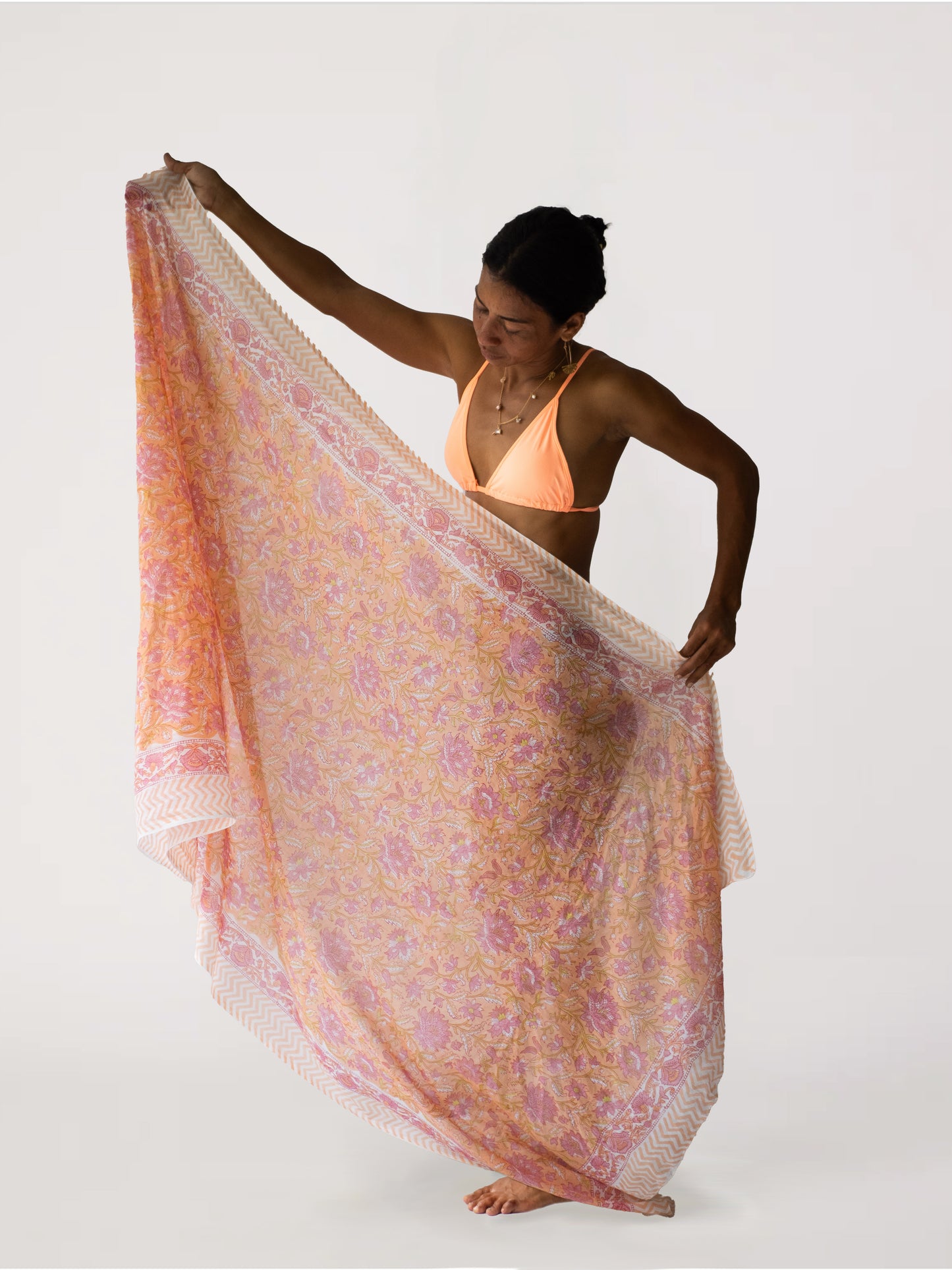 The Guava Sarong-Tangerine Sky