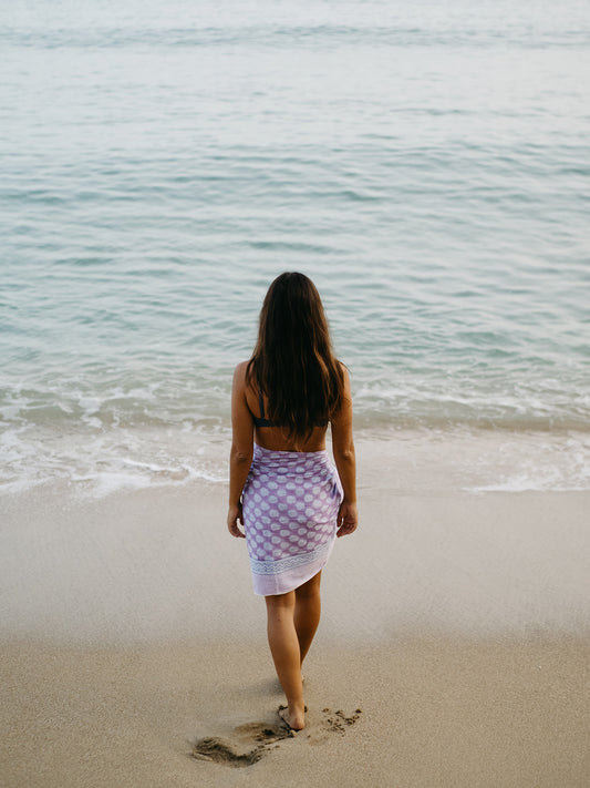 The Guava Sarong-Lavender Bloom