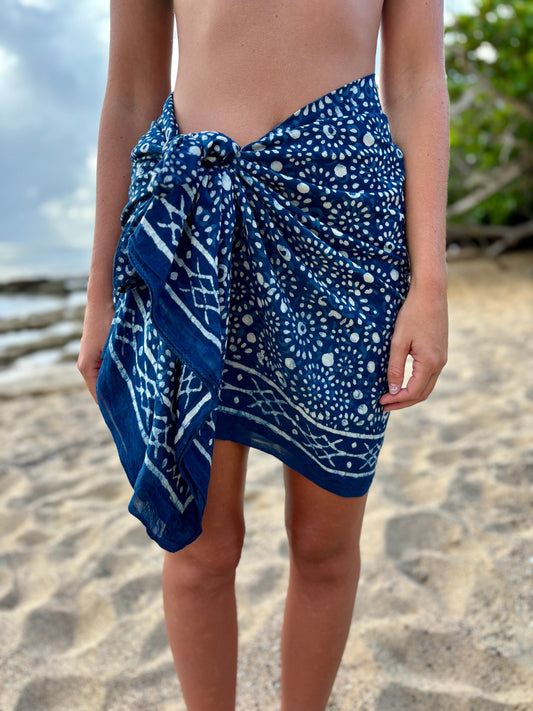 The Guava Sarong-Blue Lagoon