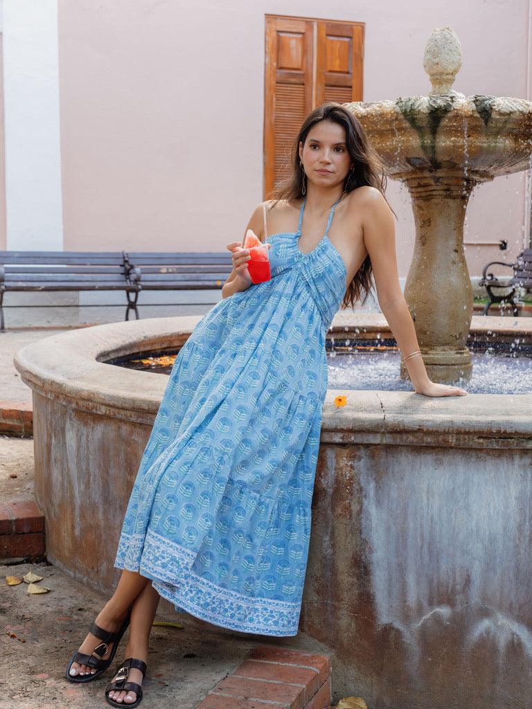 odette maxi dress Dress-Sea Mist Black Midnight HW1020085 Color:Navy/Maroon Green Dress Elizabeth Taylor