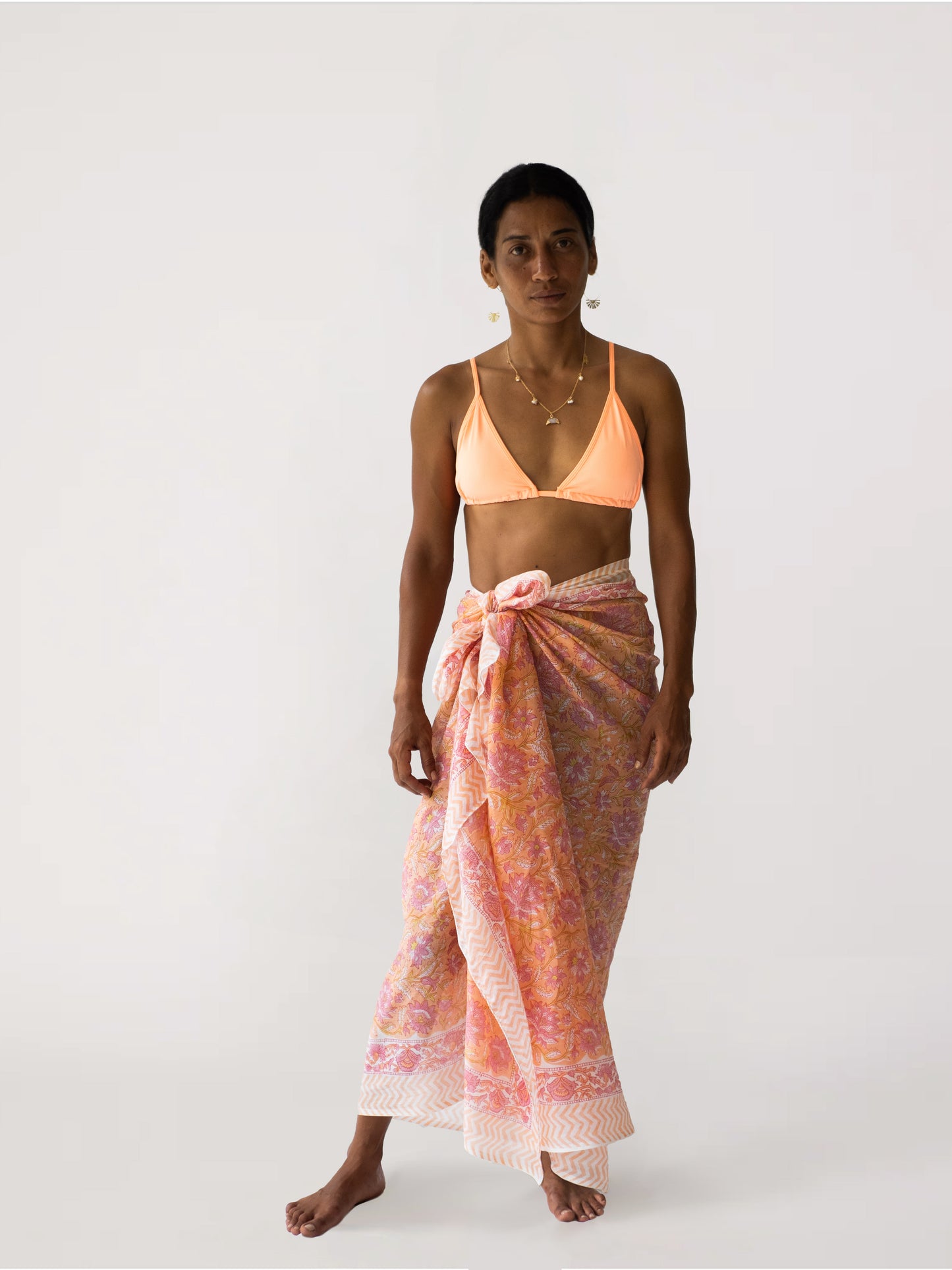 The Guava Sarong-Tangerine Sky