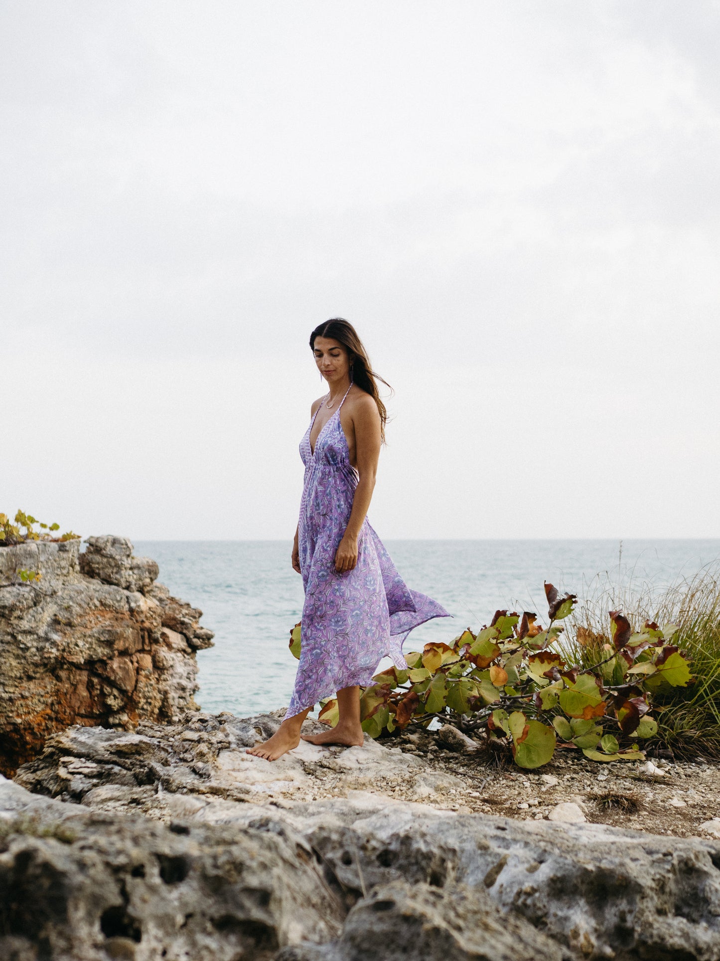 The Beach Dress-Lavender Drift