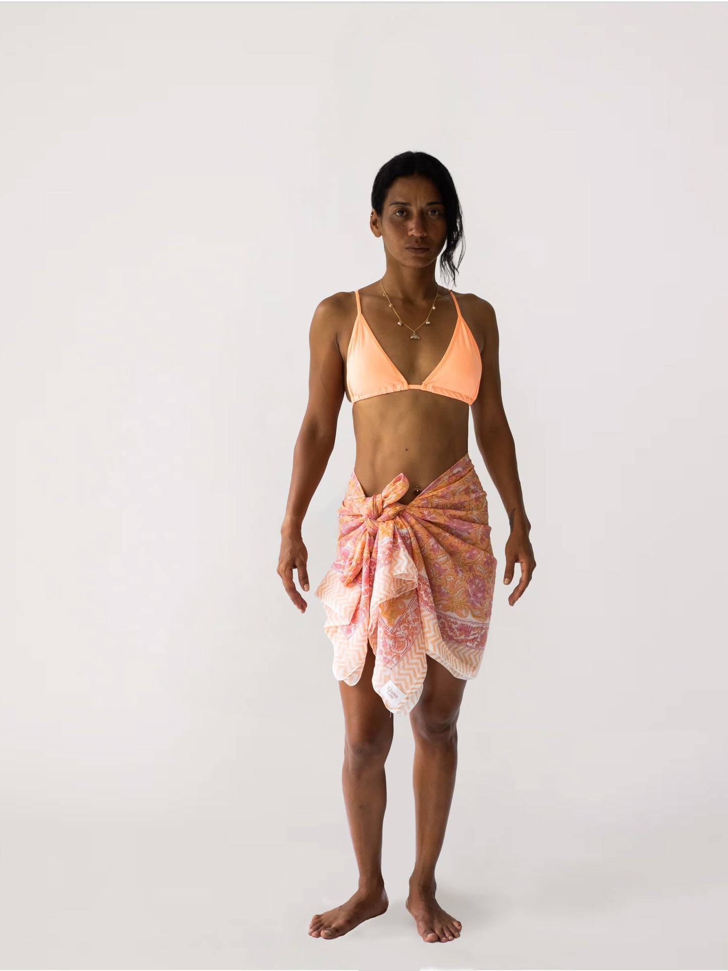 The Guava Sarong-Tangerine Sky