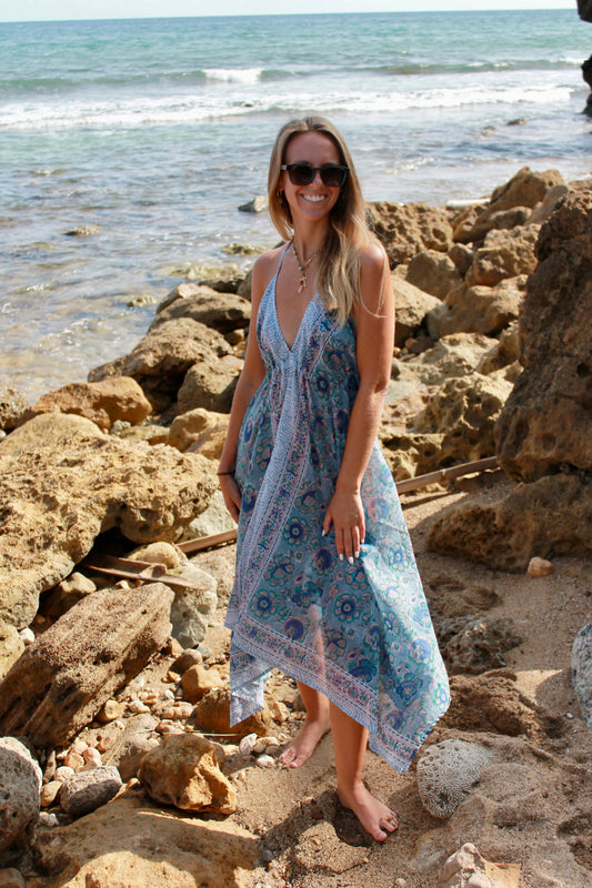 The Beach Dress-Twilight Moonflower
