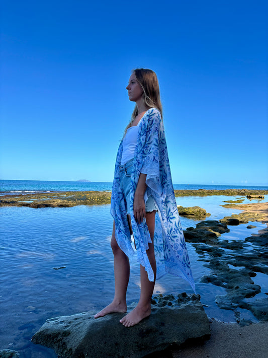 The Wanderer Kimono - Tidal Palm