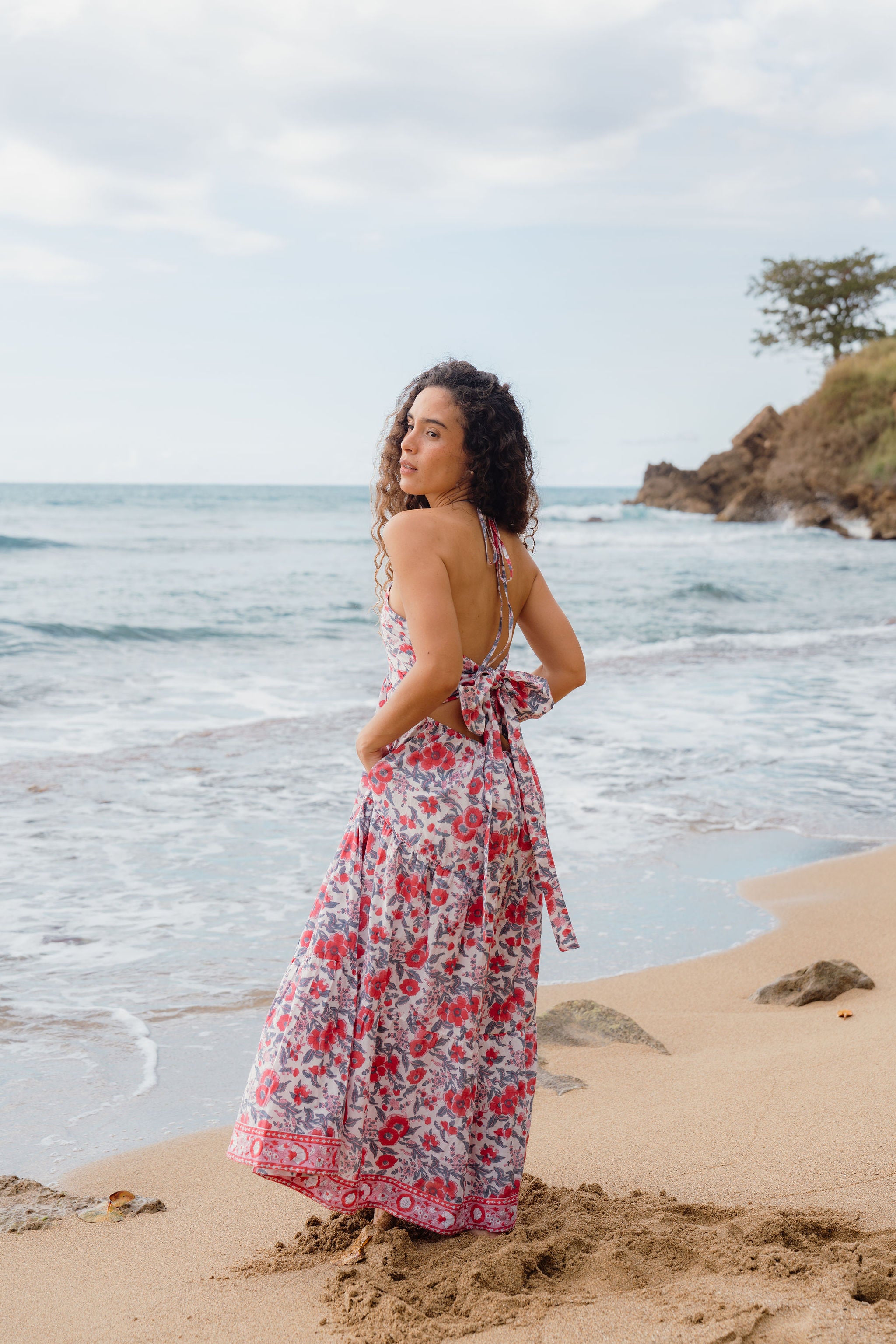 Odette Maxi Dress-Seaside Americana – Guava Lane