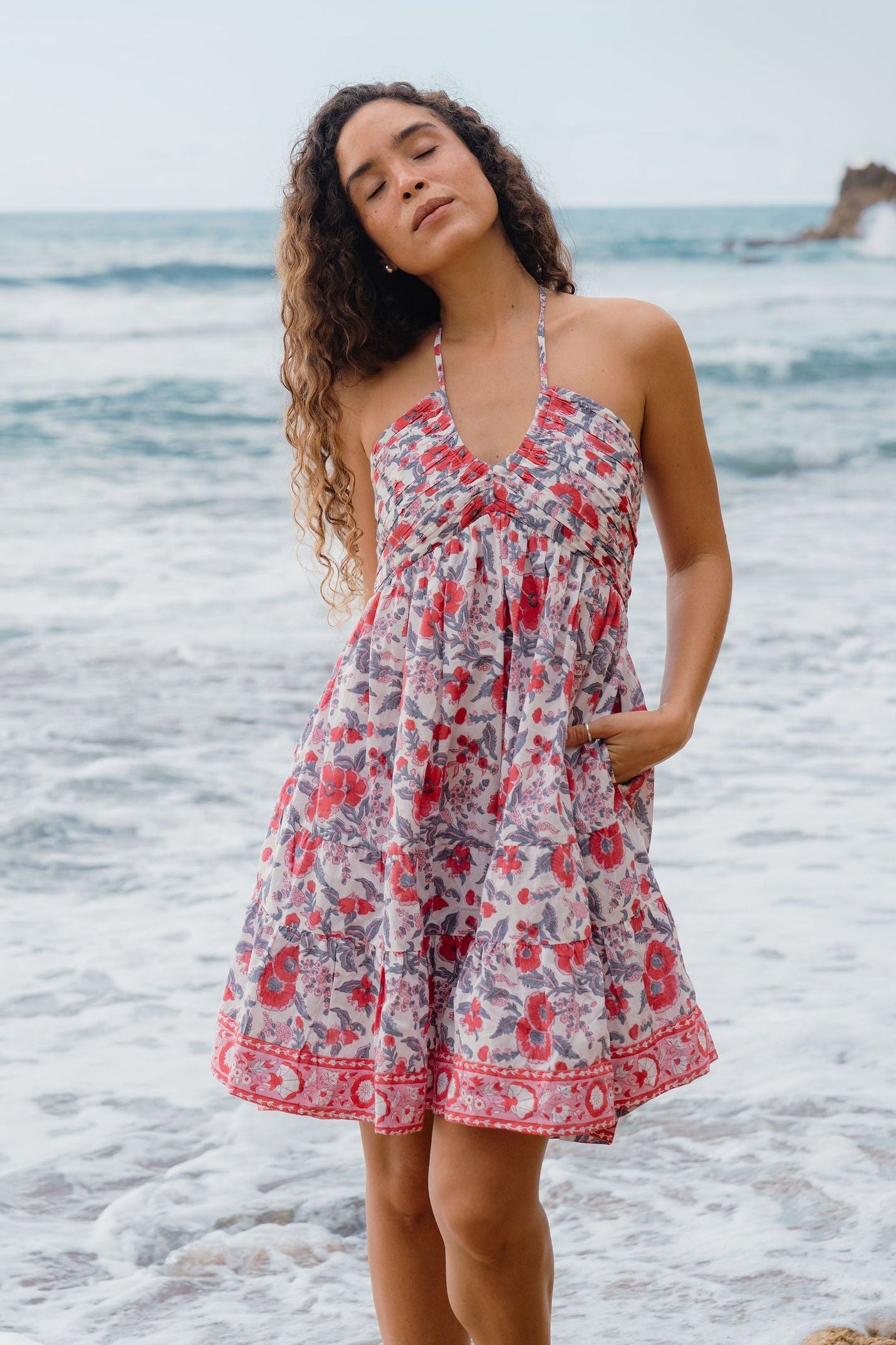 Odette Mini Dress-Seaside Americana  Guava Lane