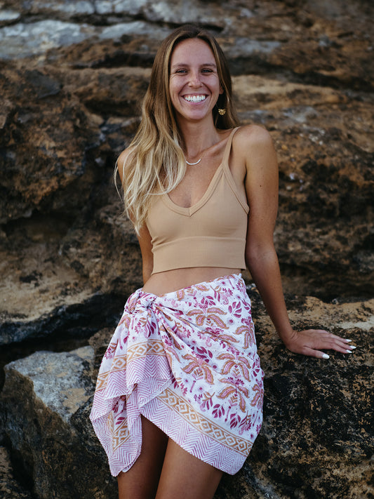 The Guava Sarong - Desert Palm