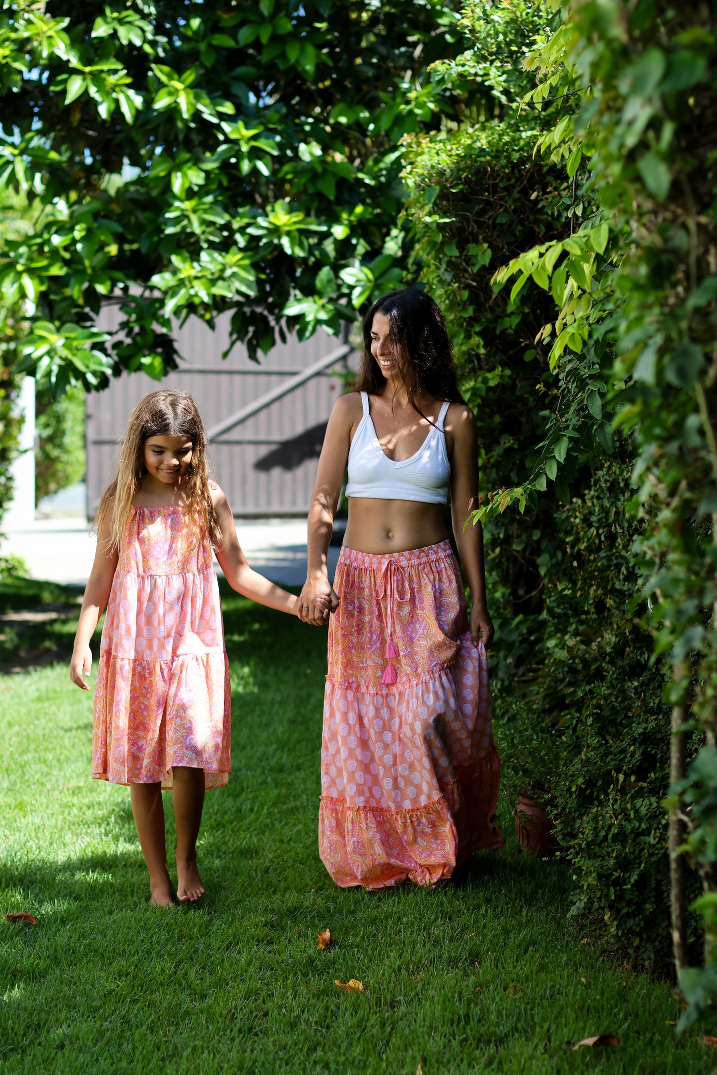 Guava Girls Dress-Tangerine