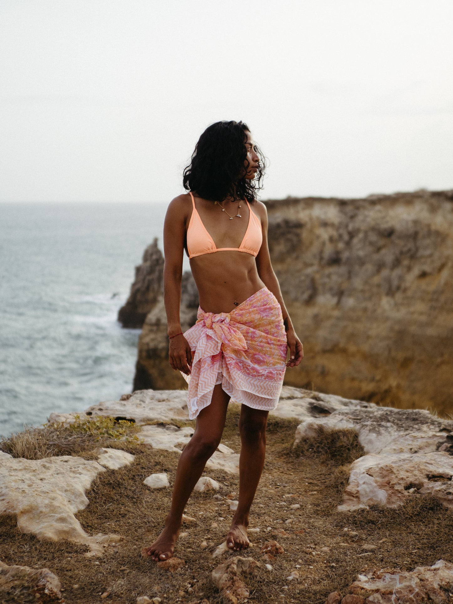 The Guava Sarong-Tangerine Sky