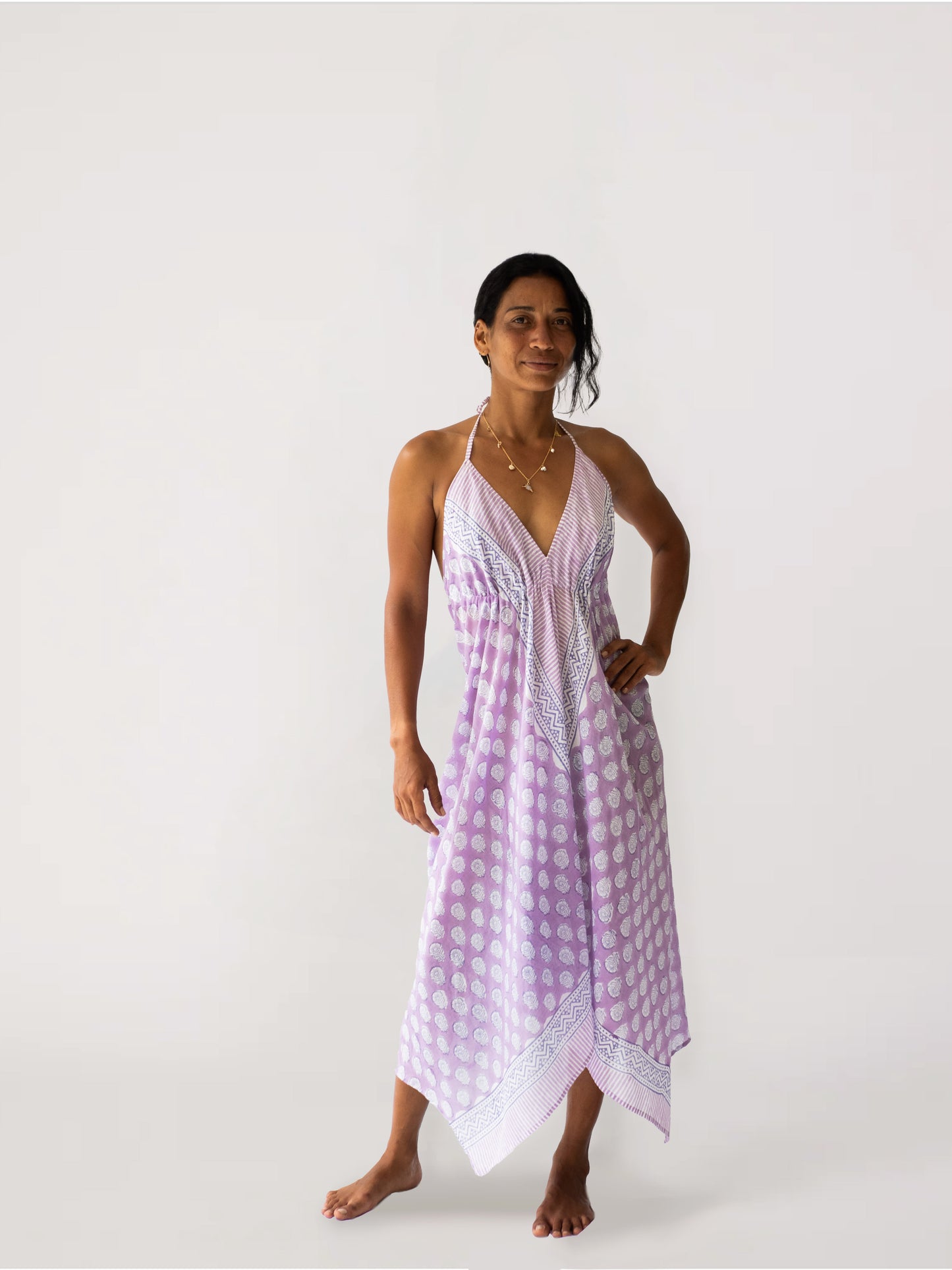The Beach Dress- Lavender Bloom
