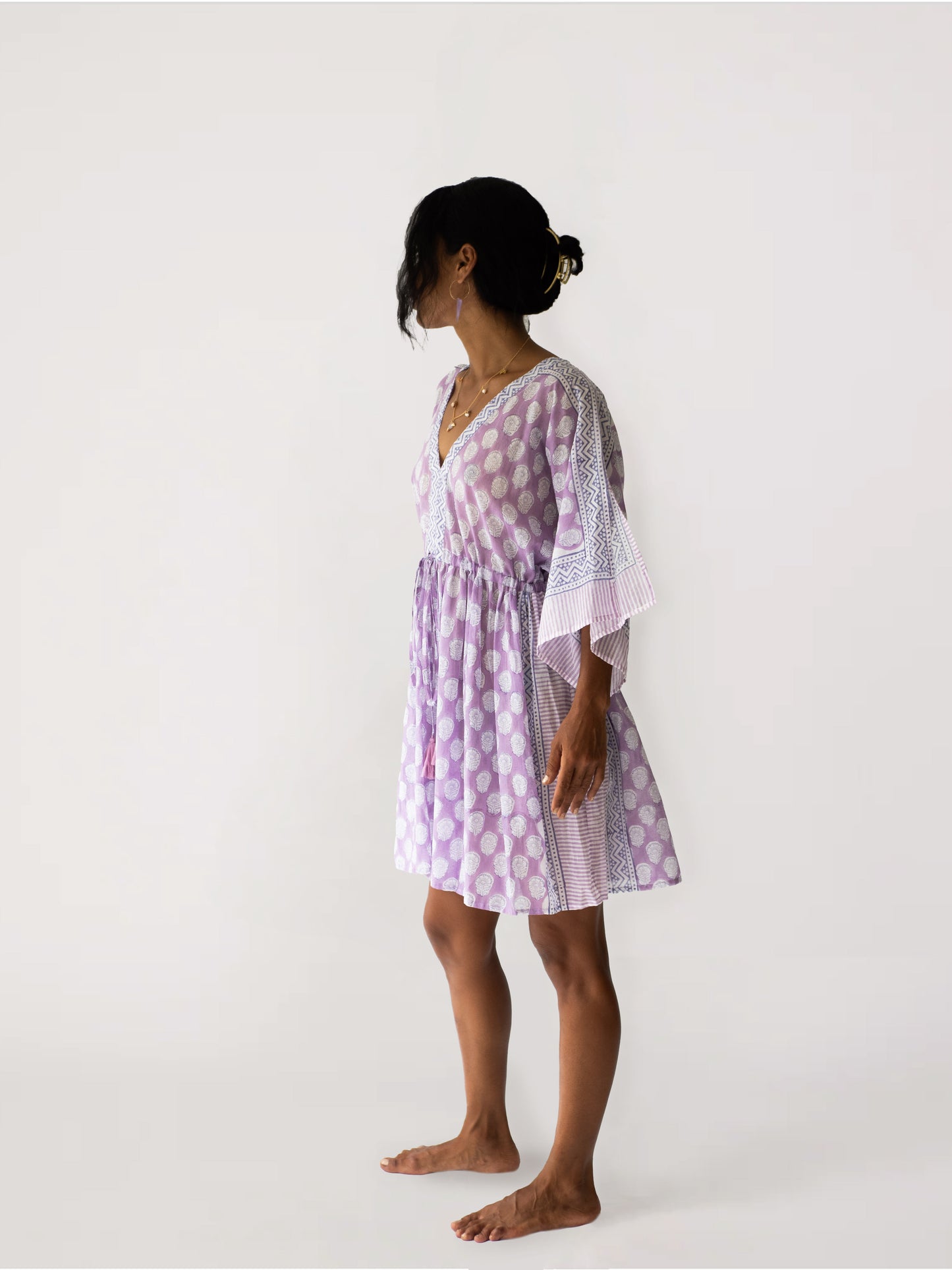 The Isla Kaftan - Lavender Bloom